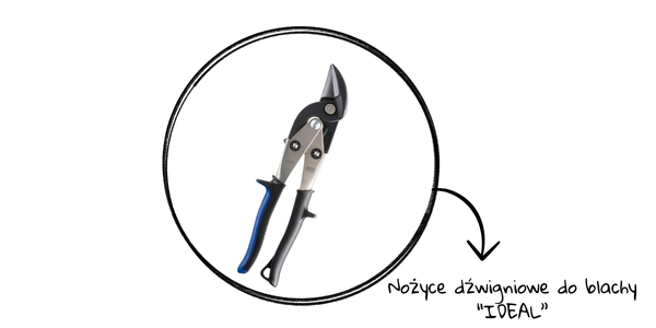 Nożyce dźwigniowe dla blachy "IDEAL"
